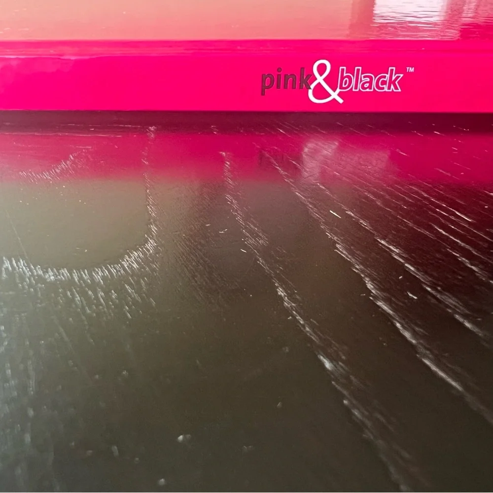 Pink and Black Office Notebook with Hardcover